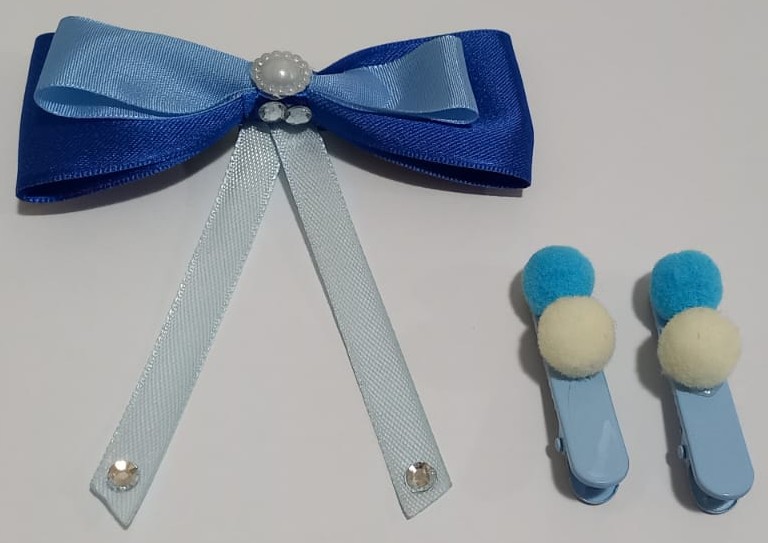 Lazo Azul Doble Elegante 3