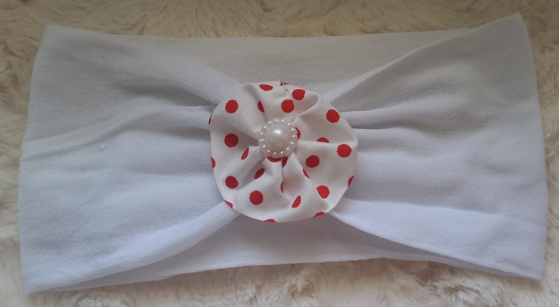 Set vinchas rojo & blanco  2