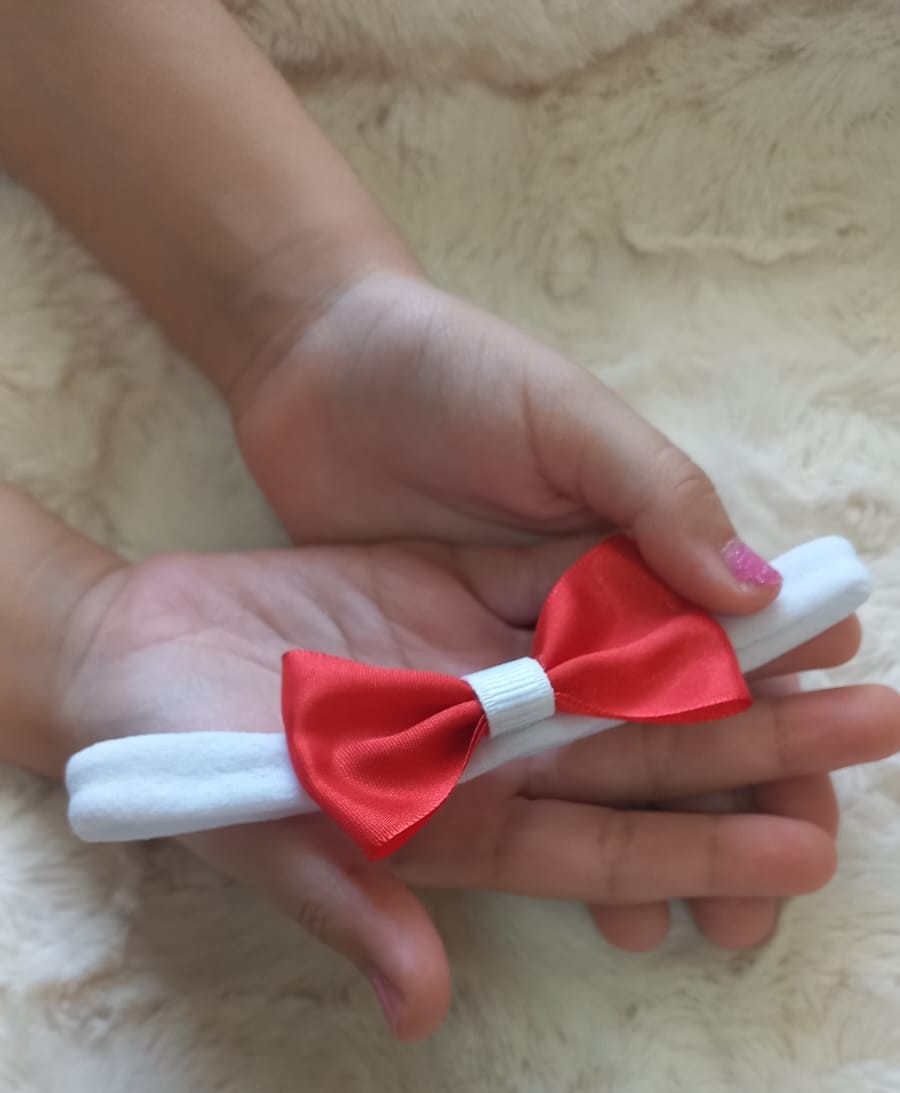 Set vinchas rojo & blanco  3