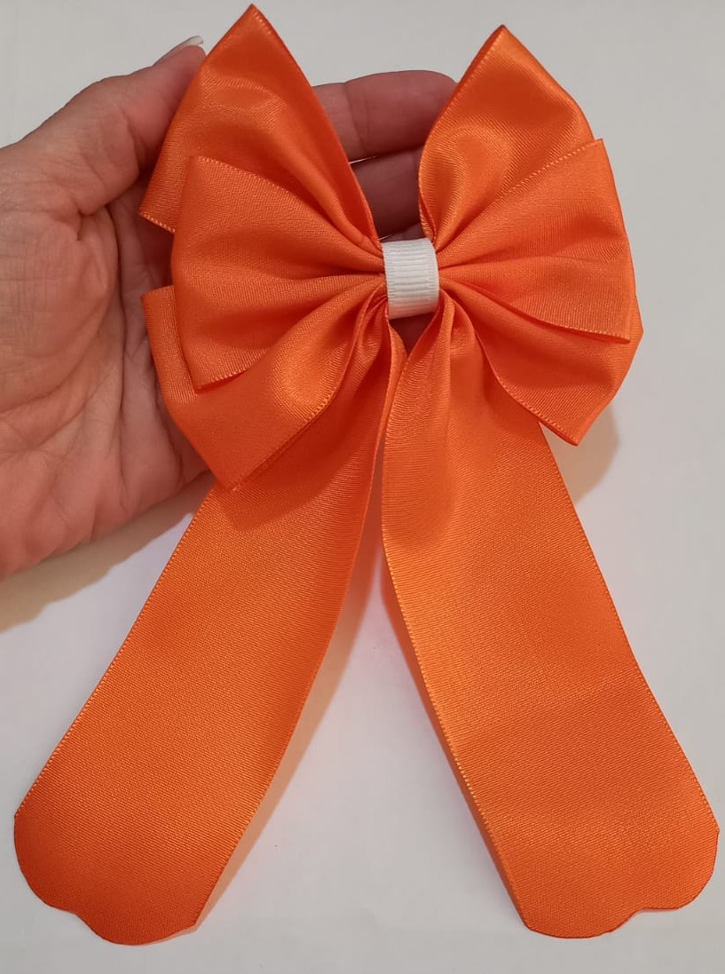 Lazo Clásico Naranja Satinado 2
