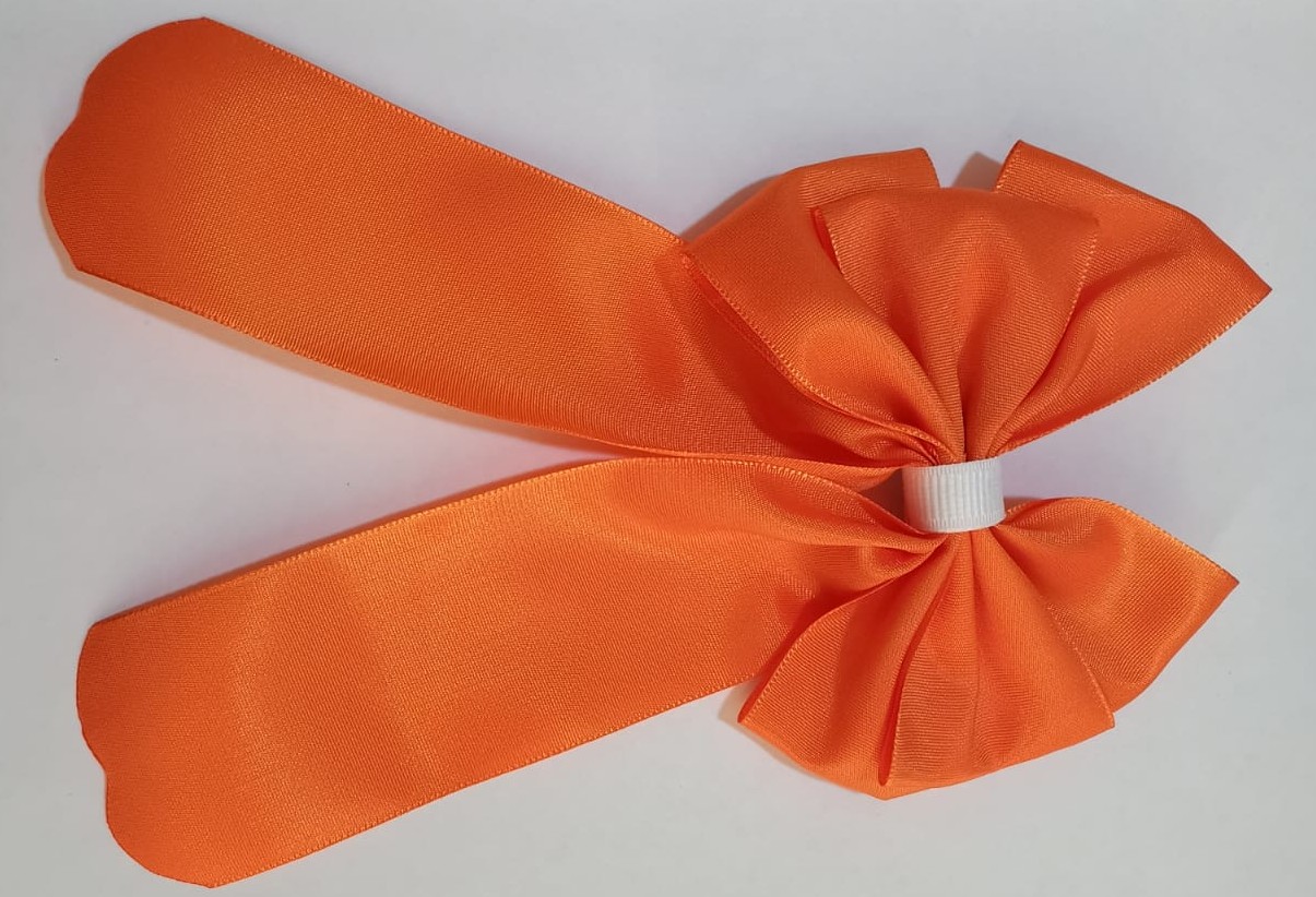 Lazo Clásico Naranja Satinado 3