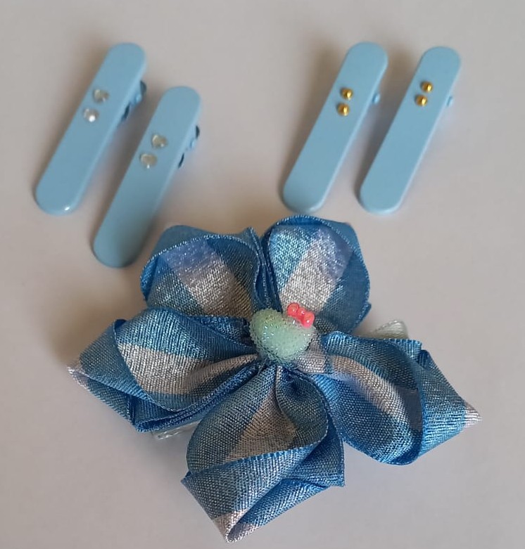 Kit lazo boutique + hebillas decoradas 4