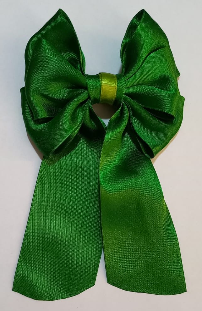 Lazo Clásico Verde Satinado 2