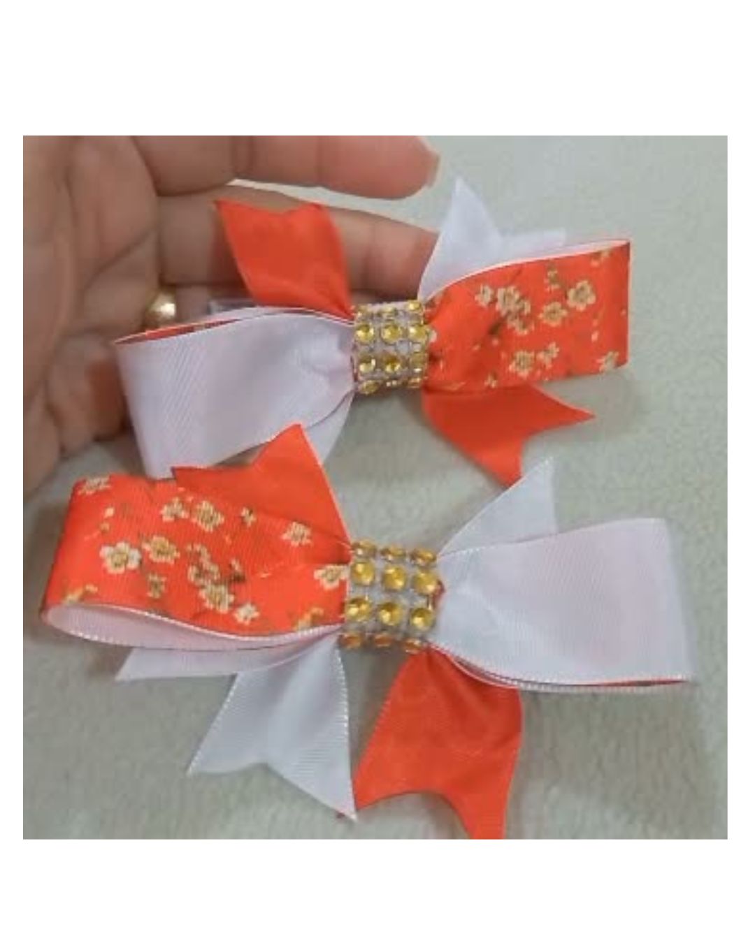 Dulce Brillo Moño artesanal infantil