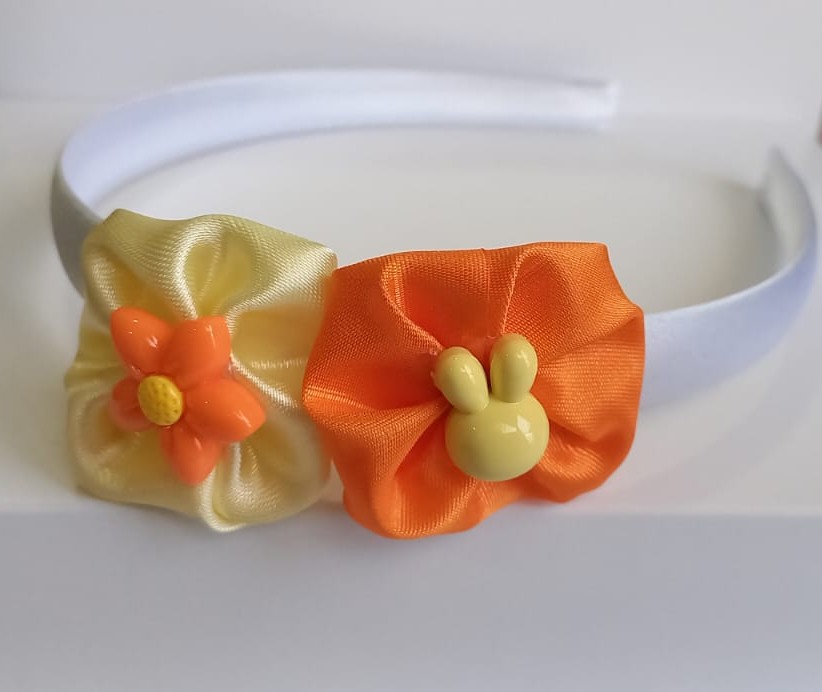 Set Vincha Floral Conejito 3