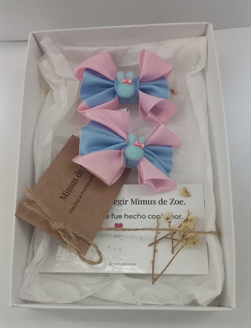 Par de Lazos Fantasía Pastel