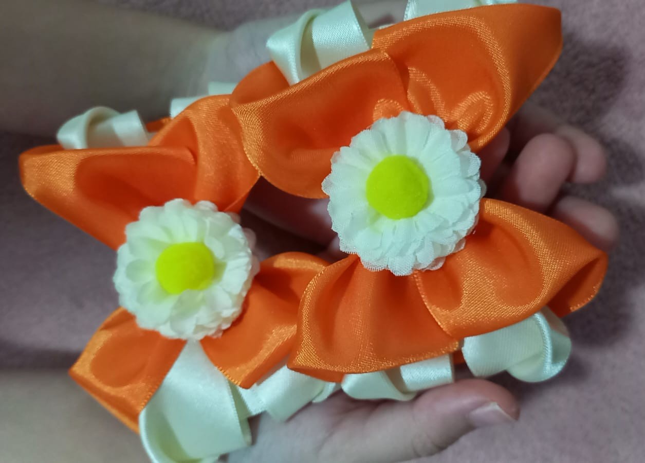 Primavera Dulce Moño artesanal infantil