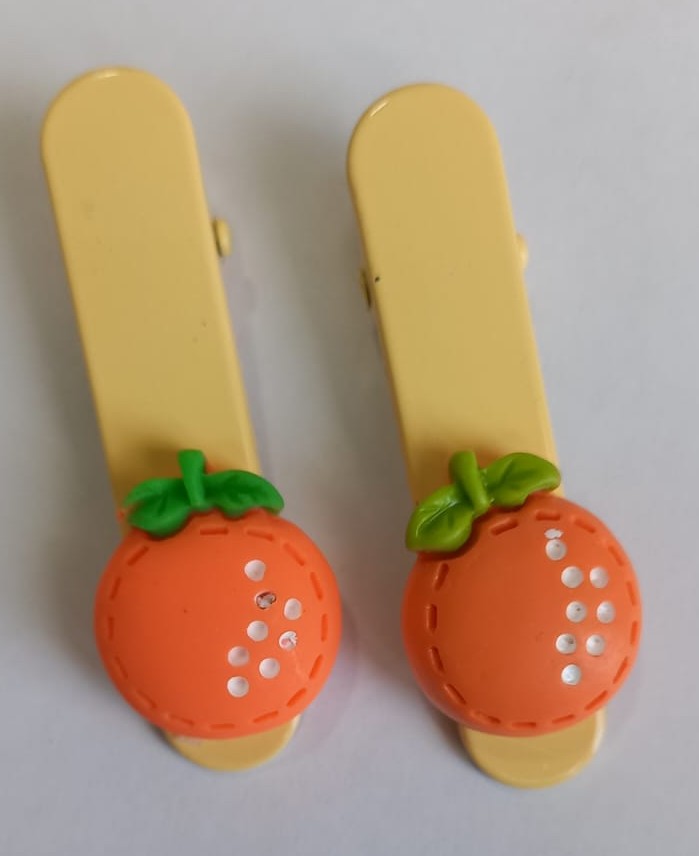 Set Lazos Osito Naranja + Hebillas Naranja  3